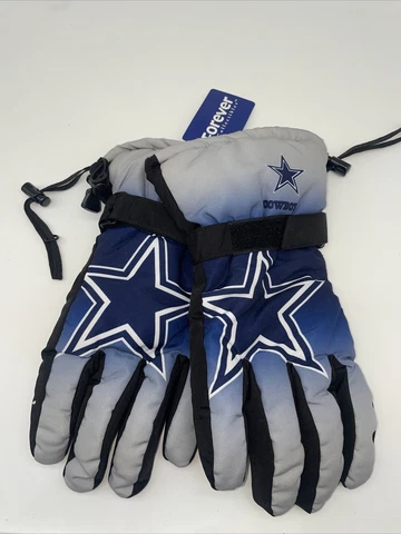 Dallas Cowboys Winter Ski Gloves Tailgate Game Men's Size Large/XL Forever BLUE Cover
