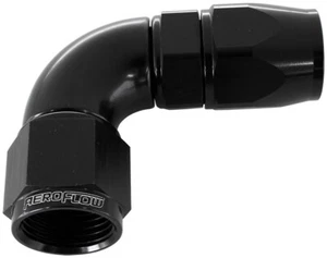 Aeroflow AF573-03DBLK 570 Series PTFE 90° Hose End -3AN - Picture 1 of 2