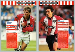 Wayne Quinn / Marcelo - Sheffield Utd #10 Football Magic 1998-9 Fact File Page - Picture 1 of 1