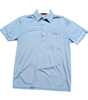Vintage Clothing | Mens Vintage Blue Gabicci Polo Shirt Size Medium Retro Mod - Image 1 of 4
