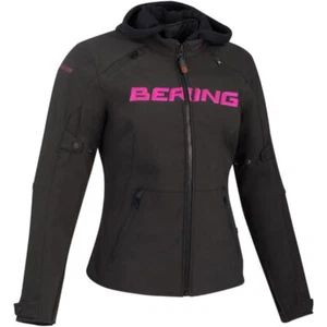 Bering Ladies Drift Textile Jacket - Black / Pink Size Large BNWT RRP £225 - Picture 1 of 8