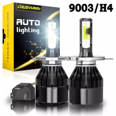 2pcs 9003 H4 White LED Headlight Hi/Low Beam Bulbs For Mazda Tribute 2001-2006 - Image 1 of 4