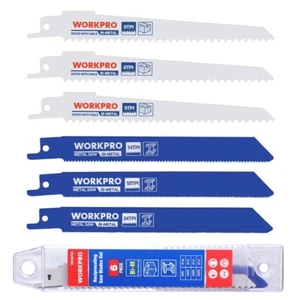 6PC Reciprocating Saw Blade Set 6" BIM Saw Blades for Metal Wood Cutting - Picture 1 of 12