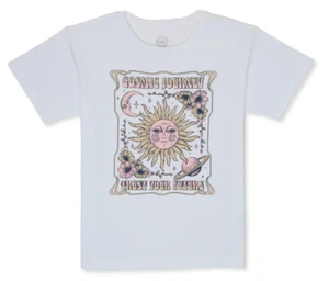 Wonder Nation SIZE 2XL 18 Cosmic Journey Trust Your Future Zodiac Girls T Shirt - Picture 1 of 7