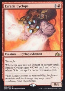 ERRATIC CYCLOPS 098/259 GUILDS OF RAVNICA MTG MAGIC LP - Picture 1 of 1