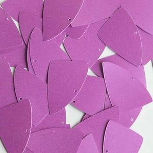 Fishscale Fin Sequin 1.5" Orchid Pink Purple Opaque Satin Pearl Loose Paillettes - Picture 1 of 2
