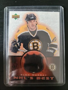 2003-04 UD NHL's Best Glen Murray Game Used Jersey Boston Bruins - Picture 1 of 2