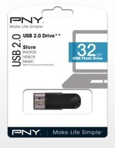 Genuine PNY HIGH SPEED 32gb USB 2 2.0 Flash Drive Memory Stick Pen Storage Drive - Picture 1 of 4