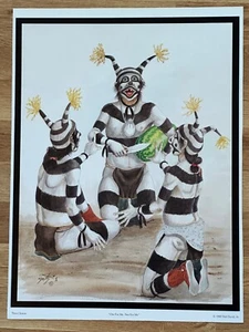 NEIL DAVID SR HOPI PRINT "Uno per me due per me" Koshare Clown 18,75" X 14" - Foto 1 di 3