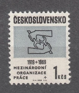 CZECHOSLOVAKIA 1969 **MNH SC#1603 stamp, 50th anniv. of the ILO. - Picture 1 of 1
