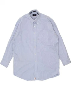 CHAPS RALPH LAUREN Mens Shirt Size 17 XL Blue Cotton BQ14 - Picture 1 of 3