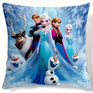 Copricuscino 18"x18" Frozen Cartoon Lancio Decorazione Casa Regalo Vacanze - Foto 1 di 3