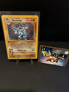 Pokémon TCG Machamp Base Set 8/102 Holo 1st Edition Holo Rare 1999 - Picture 1 of 3