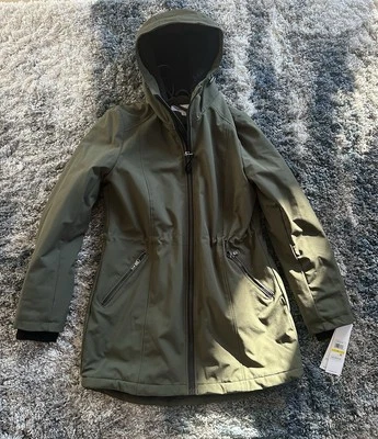 NWT Calvin Klein Olive Green Raincoat Size M. Original Price $200.00.  - Image 1 of 4
