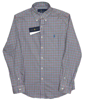 NWT Ralph Lauren Shirt Men’s Size Medium Slim Fit Multicolor Plaid Button Up - Image 1 of 4