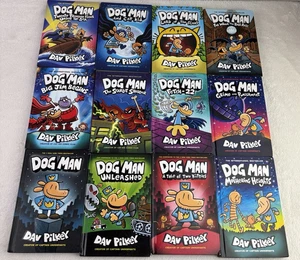 Hardcover Dog Man Serie 1-12 Set von Dav Pilkey 12 Bücher Konvolut Top Zustand - Bild 1 von 4