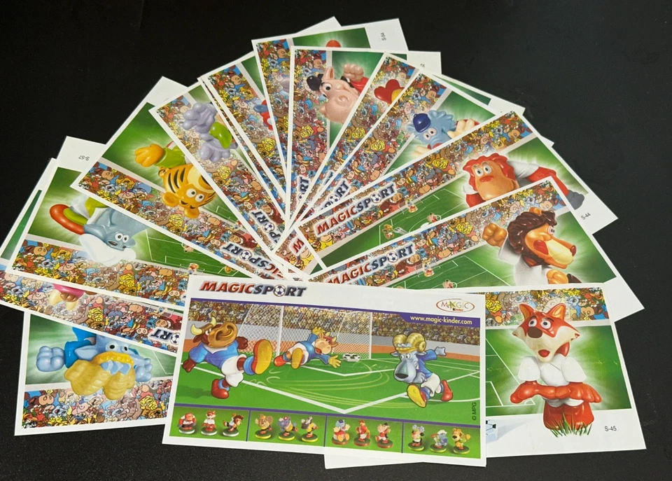 Beipackzettel BPZ - Satz Magic Sport 1 alle 15 verschiedenen Osteuropa - Bild 1 von 1