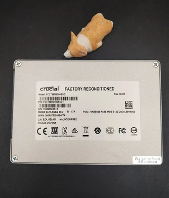 CT960M500SSD1 CRUCIAL M500 960GB 6G 2.5" SATA SED SOLID STATE DRIVE - Image 1 of 2