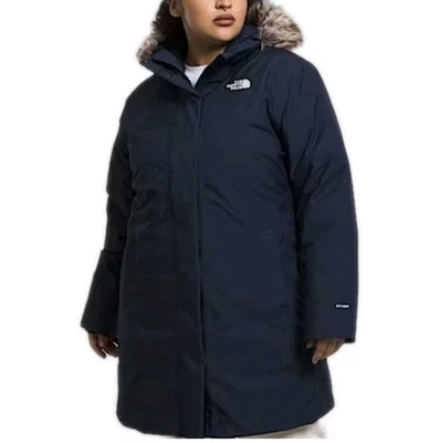Parka ártica con capucha azul marino Dryvent nueva con etiquetas The North Face TNF para mujer talla 3X Plus Foto 1 de 4