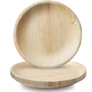 Elegant Palm Leaf Collection Natürliche Teller Set - 7" (10er Pack) - Reu... - Bild 1 von 4