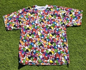 Camiseta De Colección Y2K Estampada Completa (3xl) 8 Pelotas Piscina Patinador Hip Hop Suelta  - Imagen 1 de 5