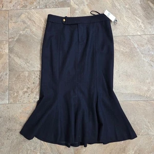 Lauren Ralph Lauren Wollrock ausgestellt Trompetensaum Karriere Bleistift Größe 8 - Bild 1 von 9