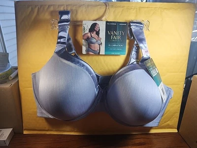 Sujetador con aros Vanity Fair Illumination figura completa 74338 azul romance 42D nuevo con etiquetas Foto 1 de 4