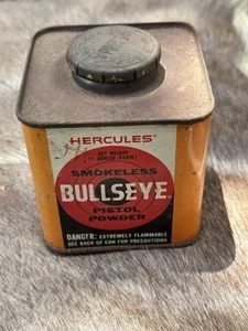 Gun Powder Tin Can Empty Hercules Bullseye DuPont Hodgdon IMR Alcan Winchester e - Picture 1 of 5