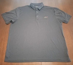 Greg Norman Play Dry Polo XL Mens Black Golf Shirt Embroidered Shark Logo - Picture 1 of 10