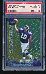 1999 Finest DAUNTE CULPEPPER Rookie #151 PSA 10 - Foto 1 di 2