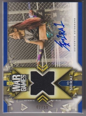 WWE IO SHIRAI AU20NXT MAT RELIC BLUE 50 Io Shirai AuStardom Pro Wrestling c8 - Image 1 of 3