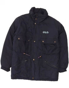 FILA Mens Padded Jacket UK 42 XL Navy Blue Polyester AN01 - Picture 1 of 5