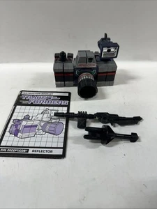Transformers G1 Reflector Near Complete 1985 Vintage Hasbro Takara Action Figure - Picture 1 of 9
