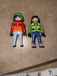Playmobil/Geobra Figure Arctic Scientist Expedition Explorer - Red/Orange - Picture 1 of 3