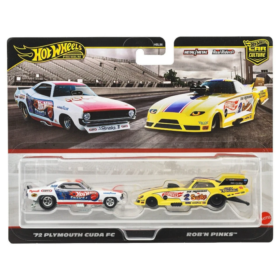 Hot Wheels Premium 2-Pack ´72 PLYMOUTH CUDA FC + ROB´N PINKS
