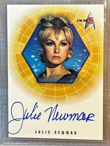 STAR TREK RITTENHOUSE JULIE NEWMAR AUTOGRAPH CARD - Picture 1 of 2