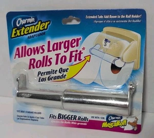 New Silver Charmin Toilet Paper Roll Extender Holds Mega Super Rolls spindle - Picture 1 of 4