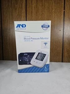 A&D Medical Blood Pressure Monitor Upper Arm UA-651L-AC LARGE 12.2"-17.7" - Picture 1 of 8