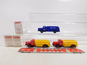 3x Wiking H0 1:87 Tankwagen Büssing 22 883 Shell 883 01 24 Aral sg/TOP #EF45-0,5 - Bild 1 von 5