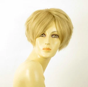 perruque femme 100% cheveux naturel courte blonde ref AMANDINE 22 - Imagen 1 de 9