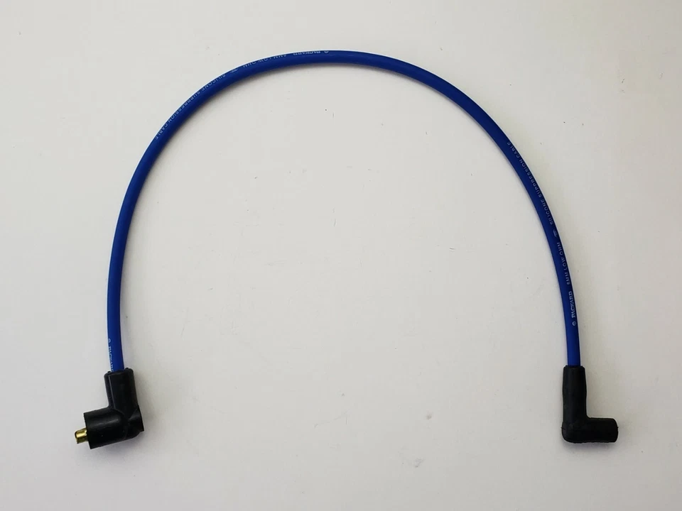 Bobina Alambre 26" 8mm Núcleo Espiral-(2) 90 grados M/F Botas AZUL Packard Wire Co EE. UU. Foto 1 de 1