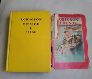 ROBINSON CRUSOE BY DEFOE THE SAALFIELD PUBLISHING CO. MADE IN USA NO DATE-Yellow - Foto 1 di 17