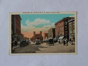 Salem Massachusetts MA Washington St B & M RR Railroad Station Depot - Picture 1 of 2