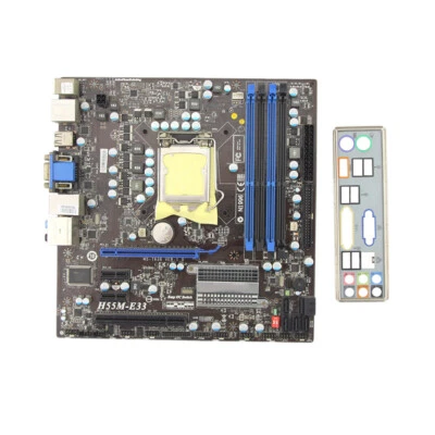 Motherboard Used For MSI H55M-E33 DDR3 16GB LGA 1156 Micro ATX - Image 1 of 4