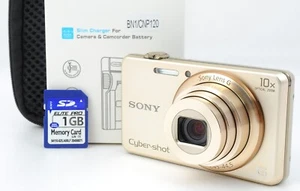 [N MINT] SONY Cyber-shot DSC-WX200 Gold Digital Camera English OK! Japan 1219 - Picture 1 of 16