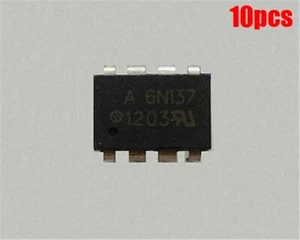 10Pcs Transistor Output El DIP-8 6N137 Optoisolators Ic New ys - Picture 1 of 2