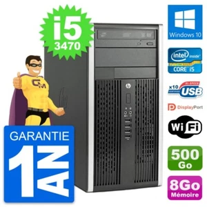 PC Tour HP Pro 6300 CMT Intel i5-3470 RAM 8Go Disque Dur 500Go Windows 10 Wifi - Photo 1/3