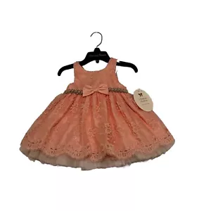 2 Pc. American Princess Baby Girls Sparkly Embellished Dress Size 12 Months NWT - Picture 1 of 17