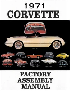 Corvette 1971 manual de montaje de fábrica cientos de piezas explotadas diagramas detalle - Imagen 1 de 4
