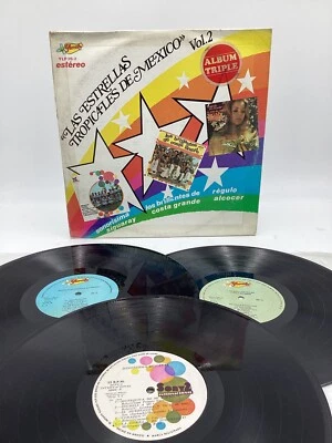 LAS ESTRELLAS TROPICALES de MEXICO vol.2  (SONY/YURIKO MEXICO 3x VINYL LP) EX - Image 1 of 4